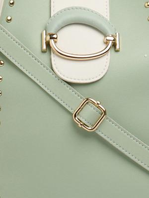 green leatherette (pu) hobo handbag - 17257949 - Standard Image - 4