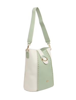 green leatherette (pu) hobo handbag - 17257949 - Standard Image - 5