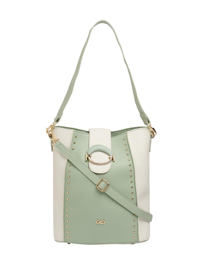 green leatherette (pu) hobo handbag - 17257949 - Zoom Image - 1