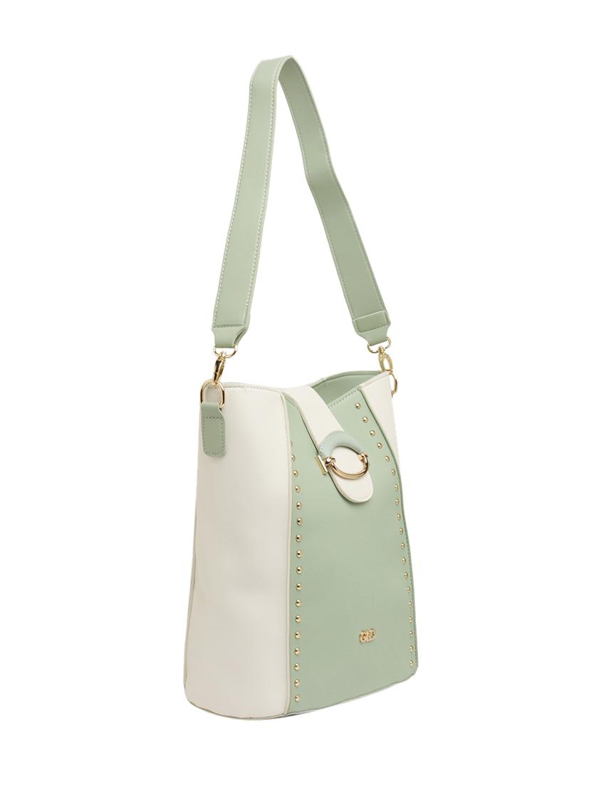 green leatherette (pu) hobo handbag - 17257949 - Zoom Image - 5