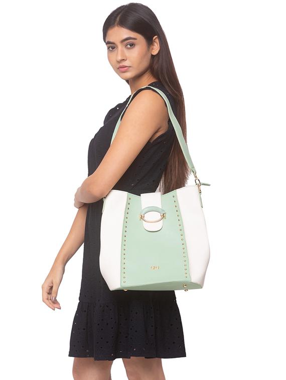 green leatherette (pu) hobo handbag - 17257949 - Zoom Image - 6