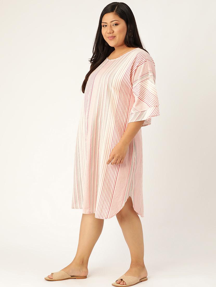 striped plus dress - 17258190 - Zoom Image - 2