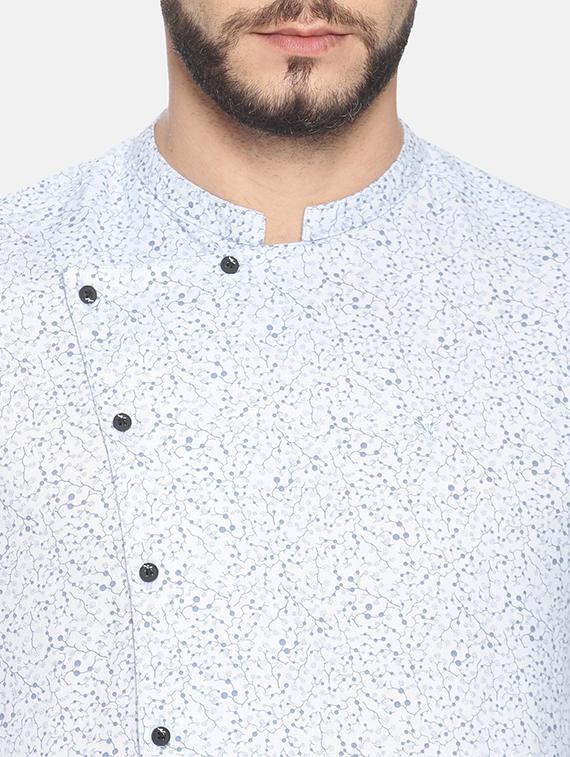 light blue printed casual shirt - 17258346 - Zoom Image - 5