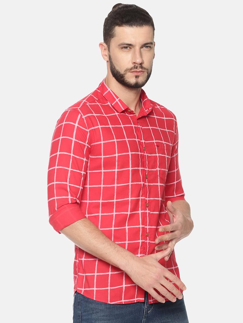 red checkered casual shirt - 17258356 - Zoom Image - 2