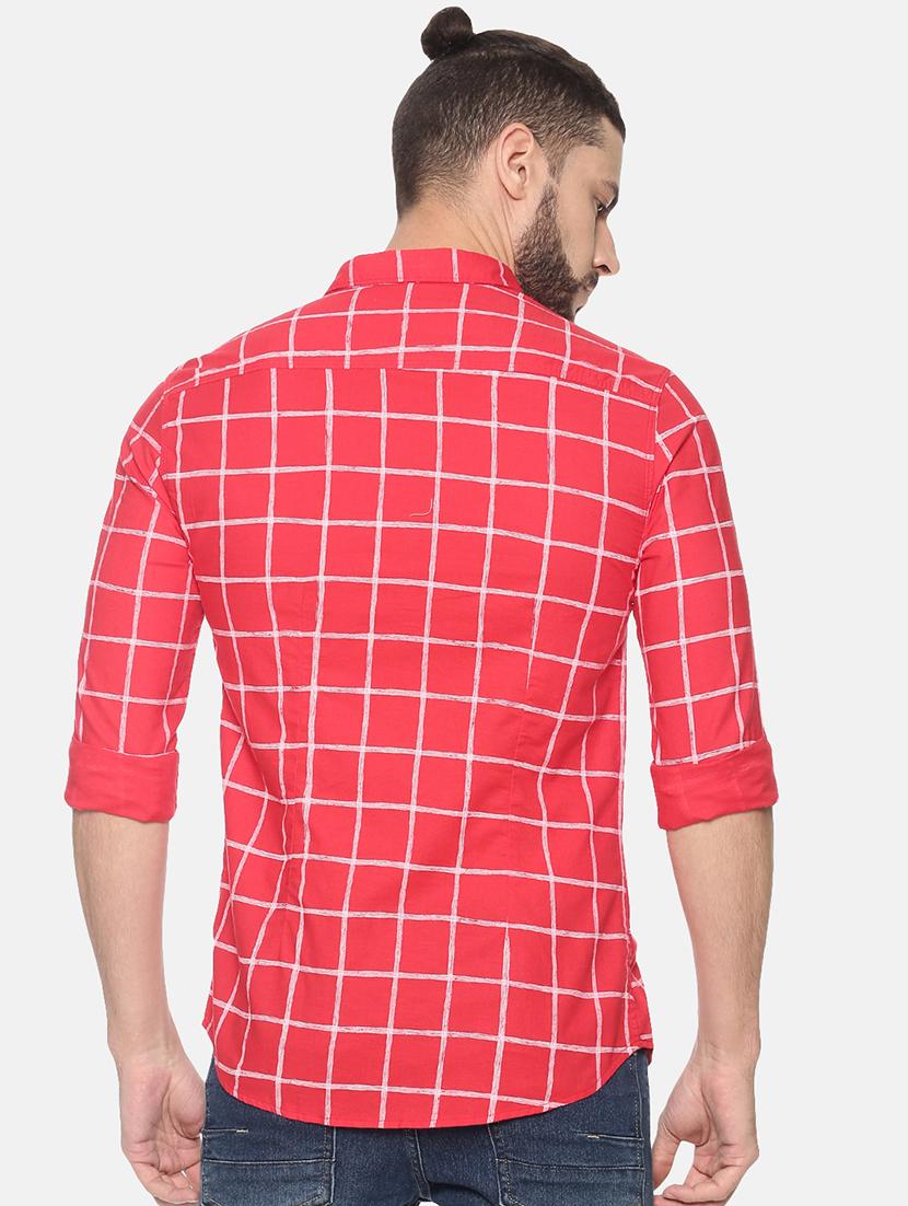 red checkered casual shirt - 17258356 - Zoom Image - 3