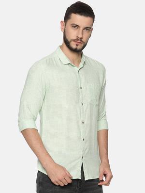green checkered casual shirt - 17258358 - Standard Image - 2