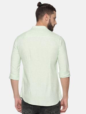 green checkered casual shirt - 17258358 - Standard Image - 3