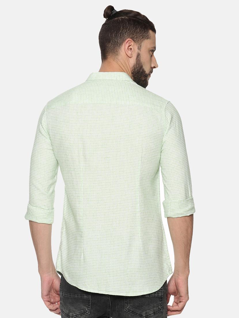 green checkered casual shirt - 17258358 - Zoom Image - 3