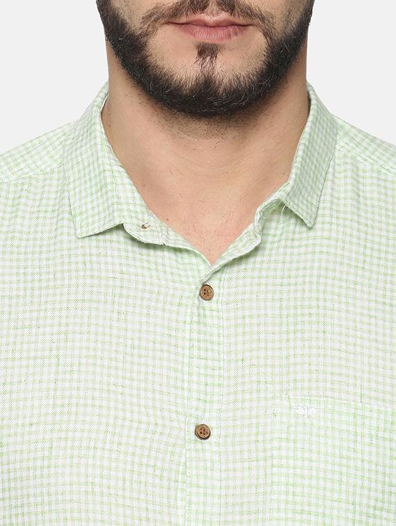 green checkered casual shirt - 17258358 - Zoom Image - 5