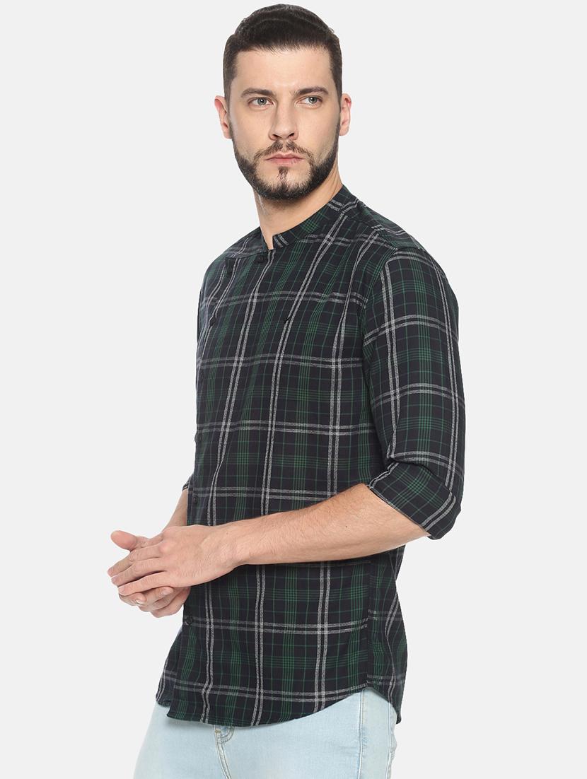 green checkered casual shirt - 17258393 - Zoom Image - 2
