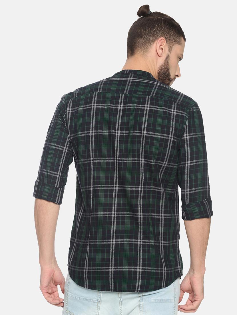 green checkered casual shirt - 17258393 - Zoom Image - 3