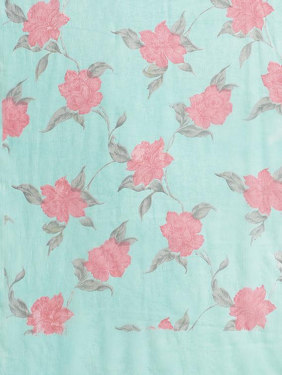 floral printed saree with blouse - 17258518 - Zoom Image - 6