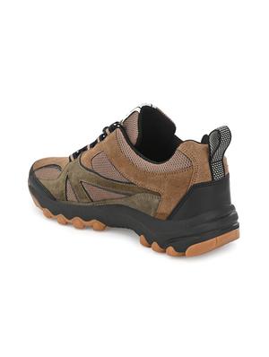 tan lace up sport shoes - 17258744 - Standard Image - 3