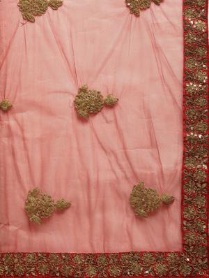 self design embroidered saree with blouse - 17258886 - Standard Image - 4