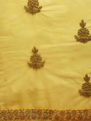 self design embroidered saree with blouse - 17258887 - Standard Image - 4