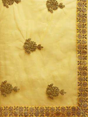 self design embroidered saree with blouse - 17258887 - Standard Image - 5