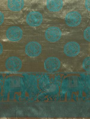 self design banarasi saree with blouse - 17258902 - Standard Image - 4