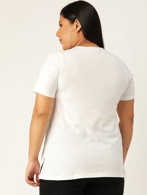 v neck plus tee - 17260555 - Standard Image - 3