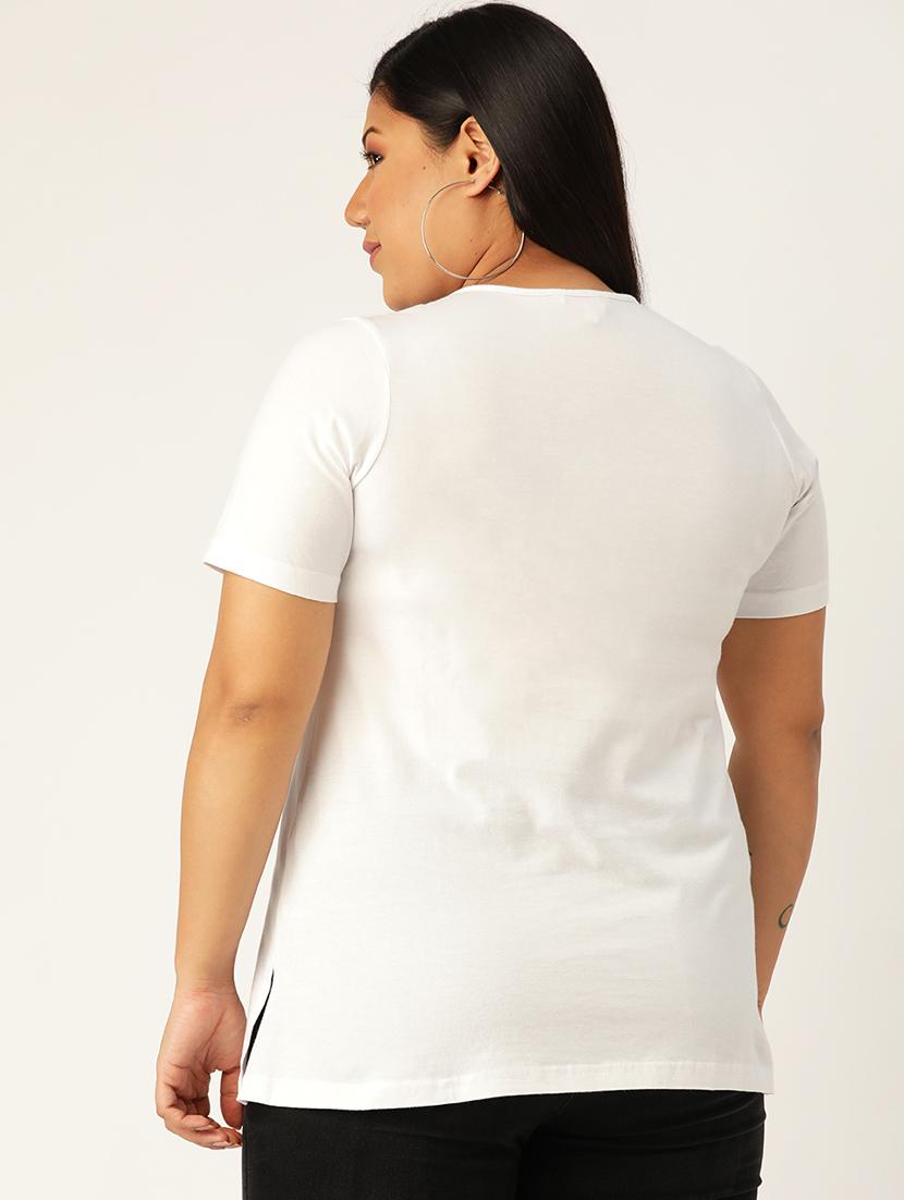 v neck plus tee - 17260555 - Zoom Image - 3