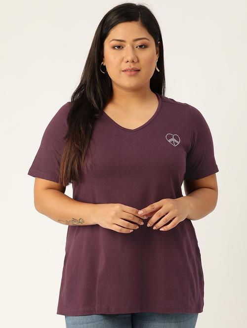 women's plain v neck t-shirt - 17260556 -  Standard Image - 0