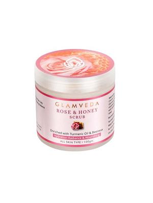 glamveda rose & honey face scrub | 100 g| allskin type| paraben free - 17260725 - Standard Image - 2