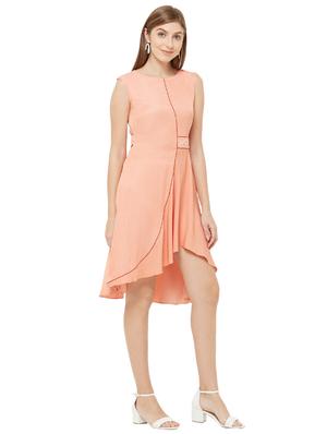 embroidered detail high low sheath dress - 17260827 - Standard Image - 4