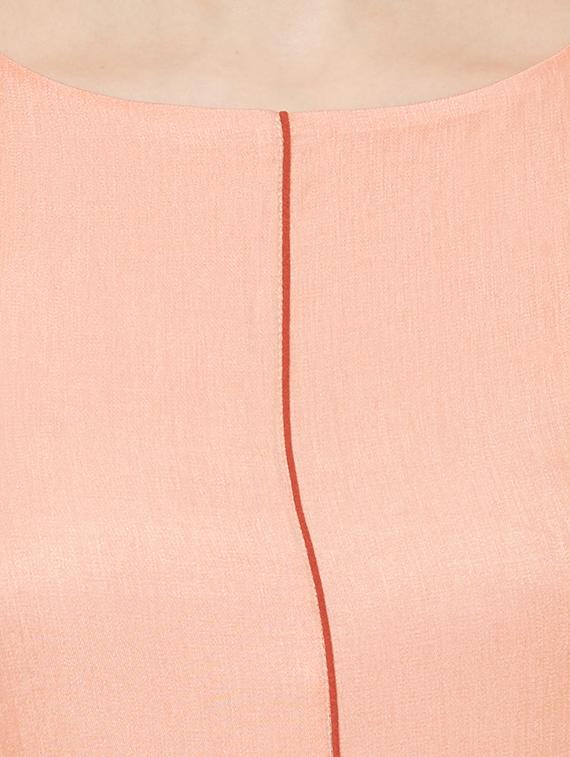 embroidered detail high low sheath dress - 17260827 - Zoom Image - 5