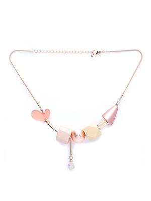 gold metal statement necklace - 17260983 - Standard Image - 2