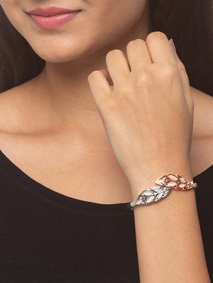 pink metal cuffs bracelet - 17261008 - Standard Image - 4