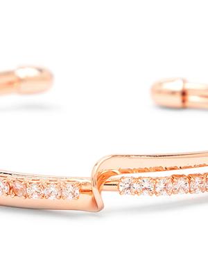pink metal cuffs bracelet - 17261011 - Standard Image - 3
