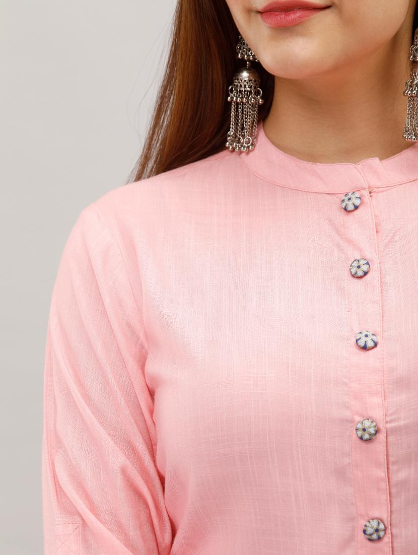 solid straight kurta - 17261024 - Zoom Image - 5