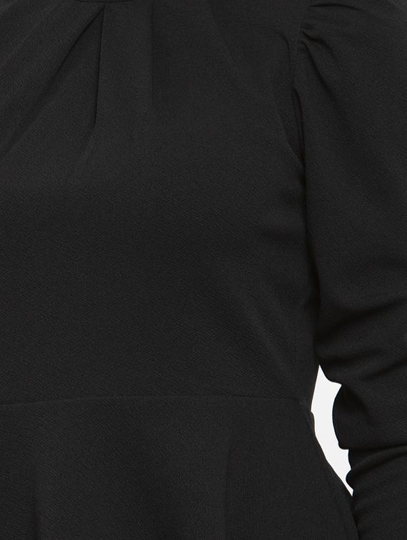 mock neck solid peplum top - 17261768 - Zoom Image - 5