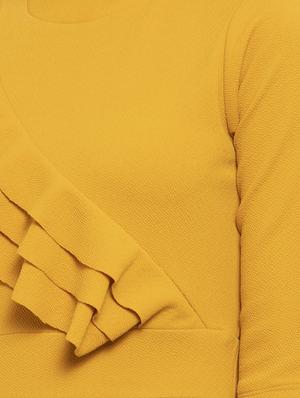 frill detail high-low top - 17261793 - Standard Image - 4