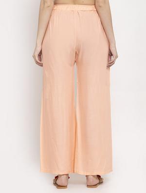 mid rise solid palazzo - 17262091 - Standard Image - 3