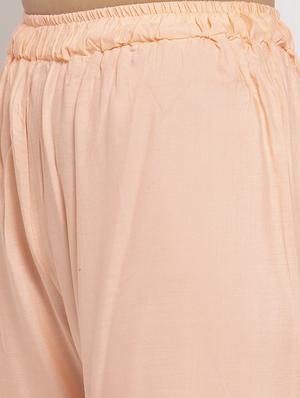 mid rise solid palazzo - 17262091 - Standard Image - 5