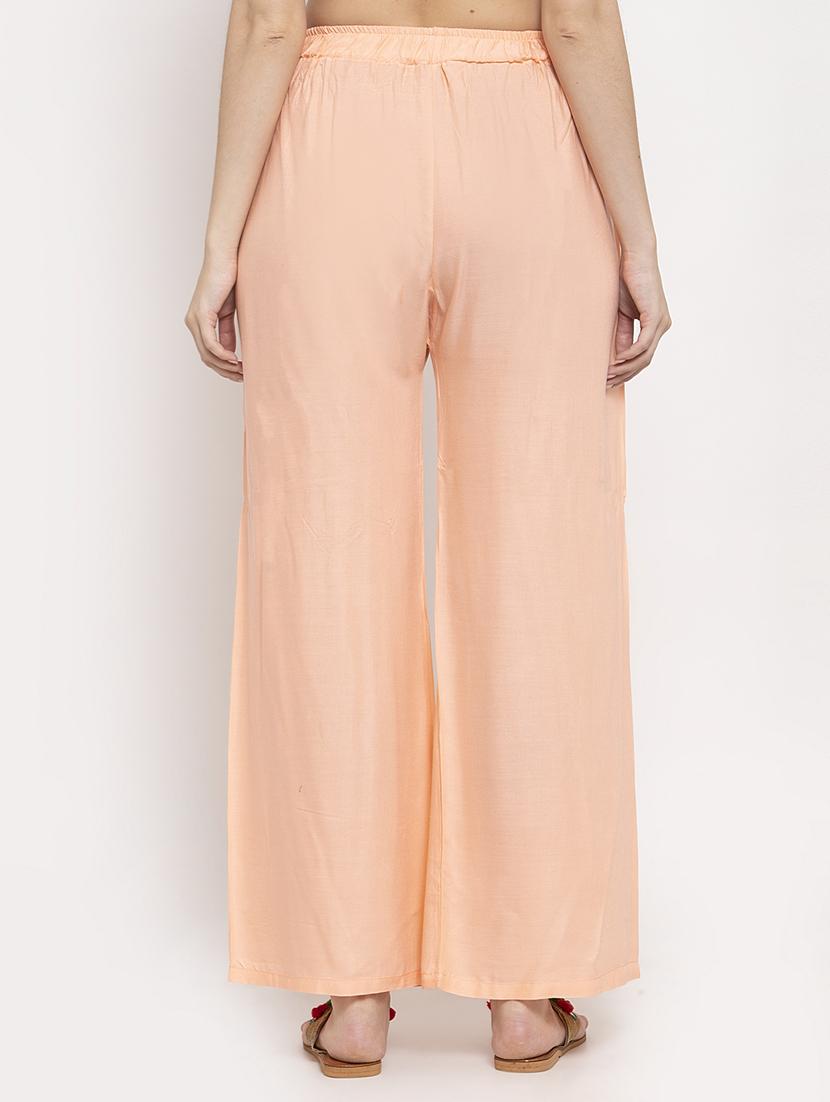 mid rise solid palazzo - 17262091 - Zoom Image - 3