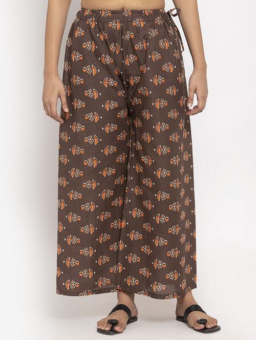 mid rise printed palazzo - 17262094 - Very Small Image - 1