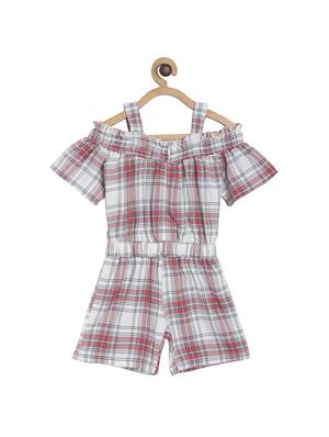 red cotton playsuits jump suit - 17262595 - Standard Image - 2