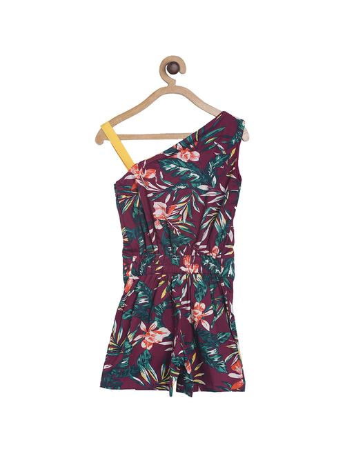 red cotton playsuits jump suit - 17262596 - Standard Image - 1