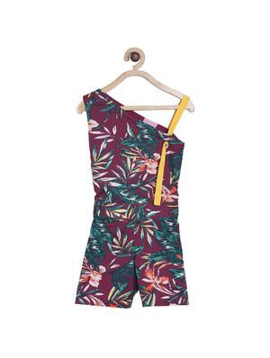 red cotton playsuits jump suit - 17262596 - Standard Image - 2