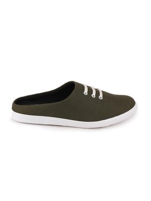 green canvas slip on slipons - 17262719 - Standard Image - 2