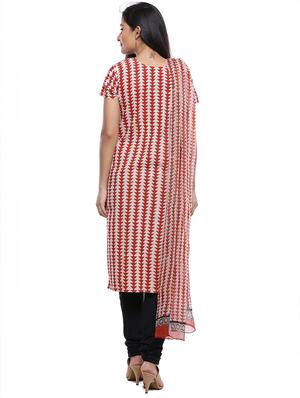 printed churidaar unstitched suit - 17262757 - Standard Image - 3