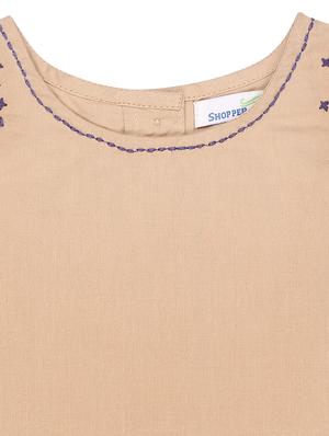 brown cotton frock - 17262824 - Standard Image - 3