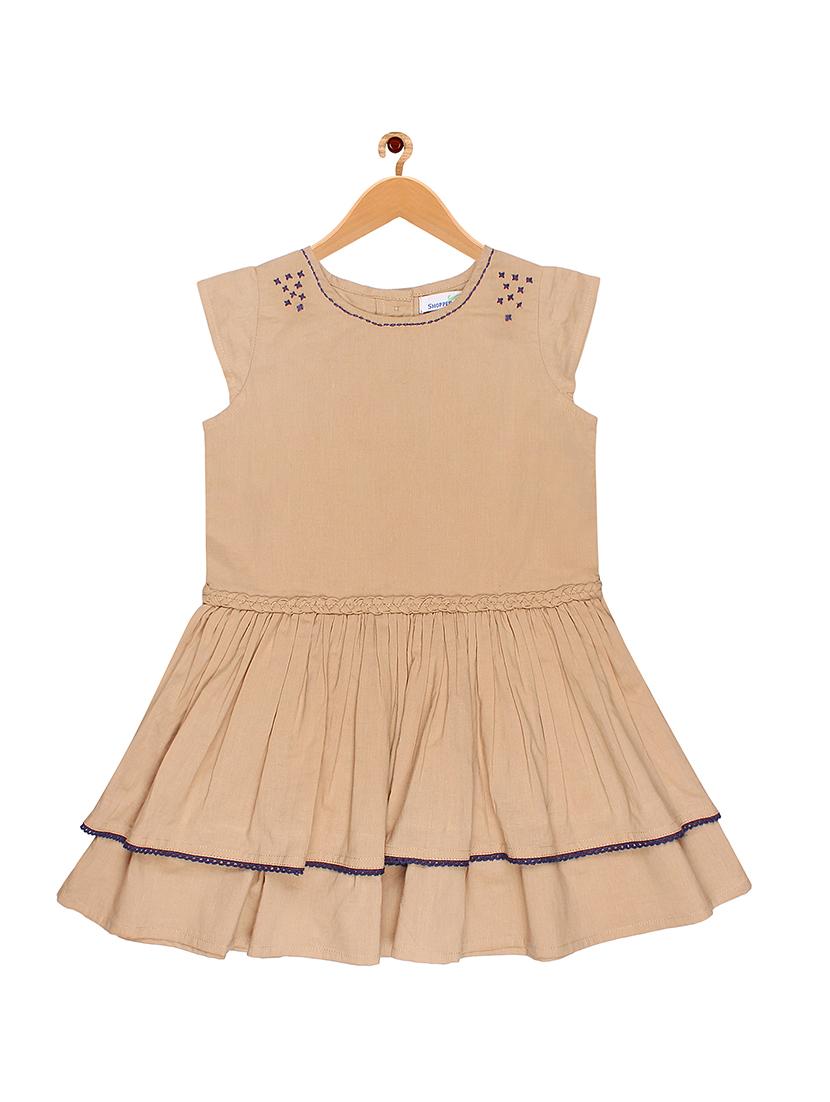 brown cotton frock - 17262824 - Zoom Image - 2