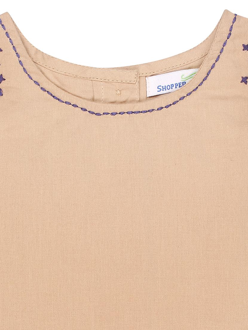 brown cotton frock - 17262824 - Zoom Image - 3
