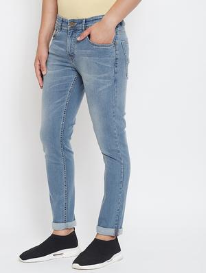 blue light washed denim jeans - 17263451 - Standard Image - 2