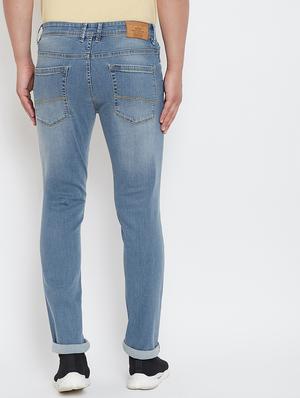 blue light washed denim jeans - 17263451 - Standard Image - 4