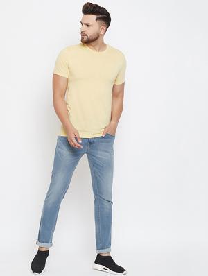 blue light washed denim jeans - 17263451 - Standard Image - 5