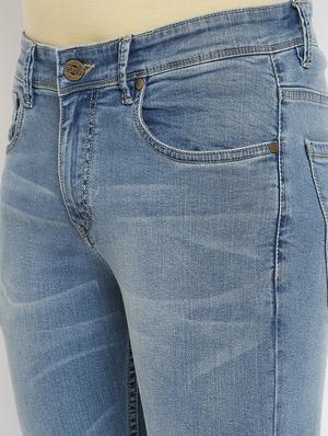 blue light washed denim jeans - 17263451 - Standard Image - 6