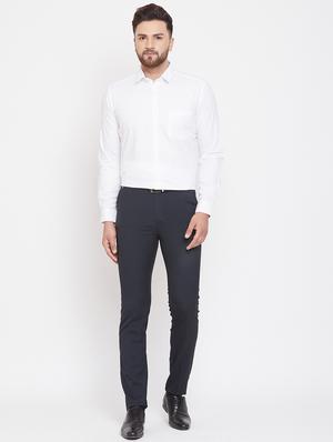 white solid formal shirt - 17263517 - Standard Image - 4